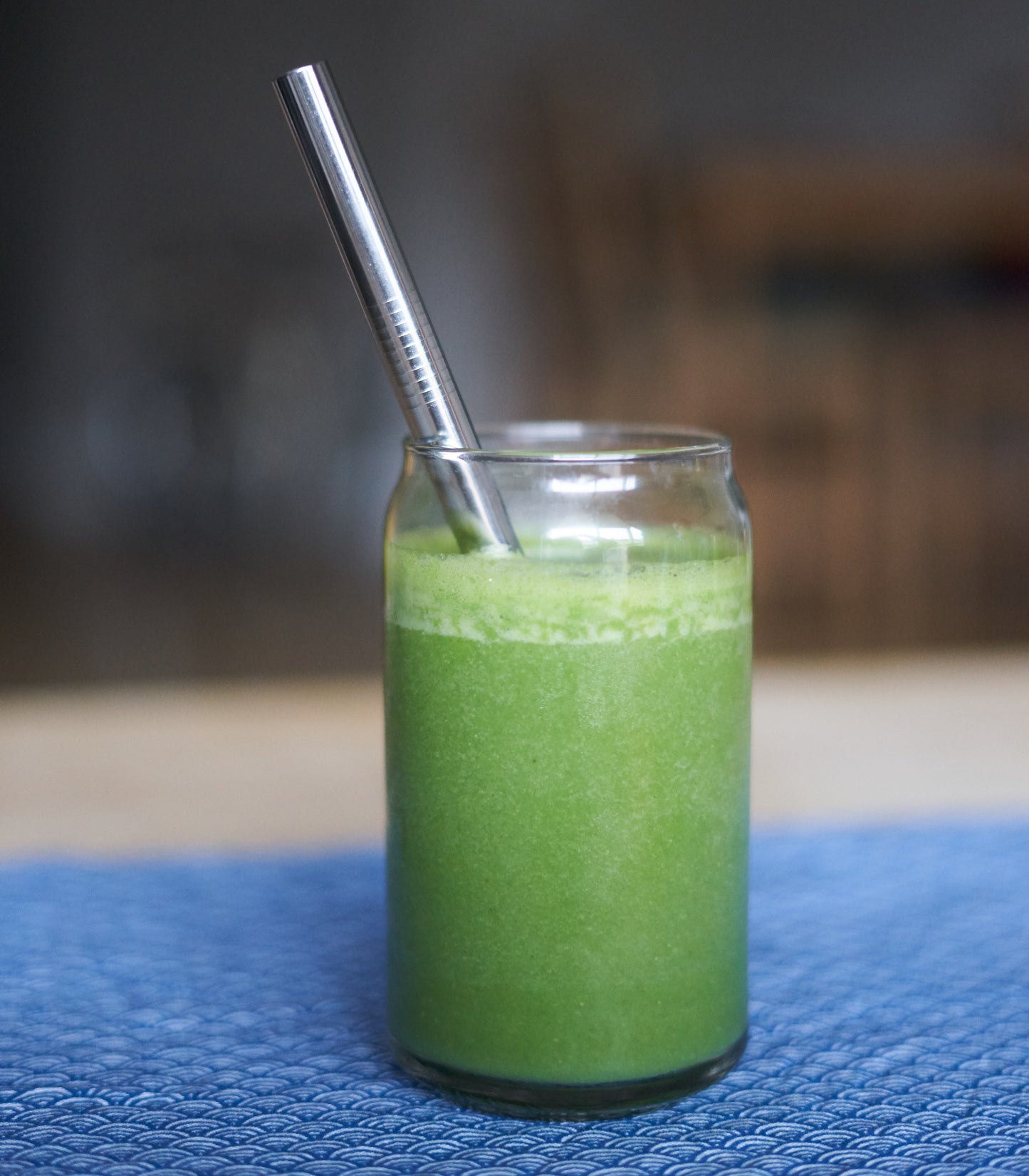 2x Stainless Steel Smoothie Straws with 1x Cleaning Brush