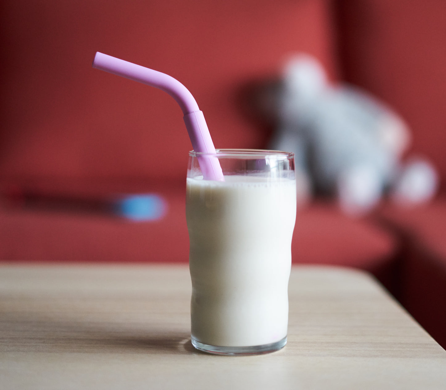 2x Children's Silicone Straws with 2x Cleaning Brushes